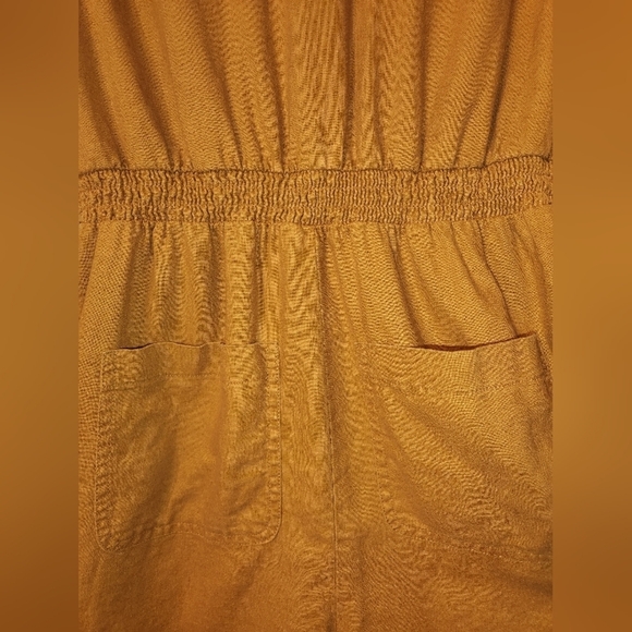 Universal Thread collared shorts romper mustard fall Women's XS - Picture 11 of 12